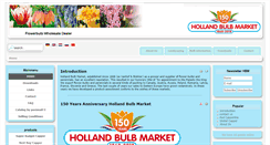 Desktop Screenshot of hollandbulbmarket.nl